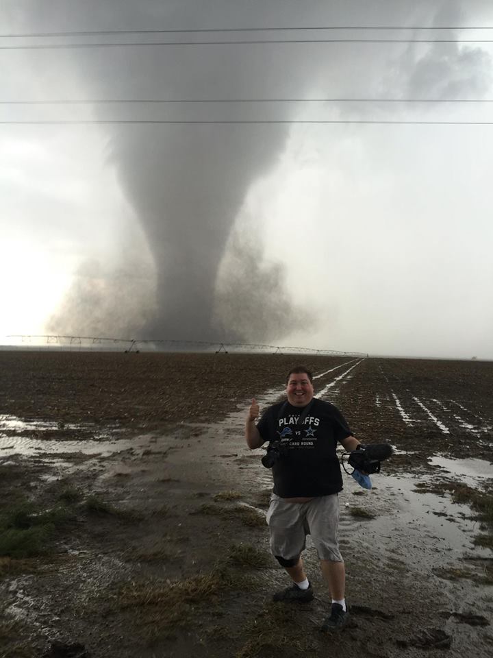 Me in front of the Dodge City tornado May 24, 2016