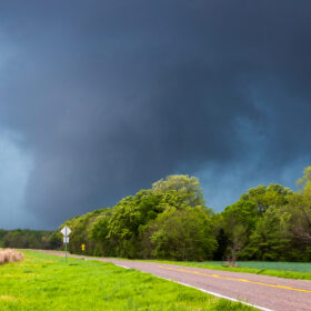 Tornado near Clarksville Texas