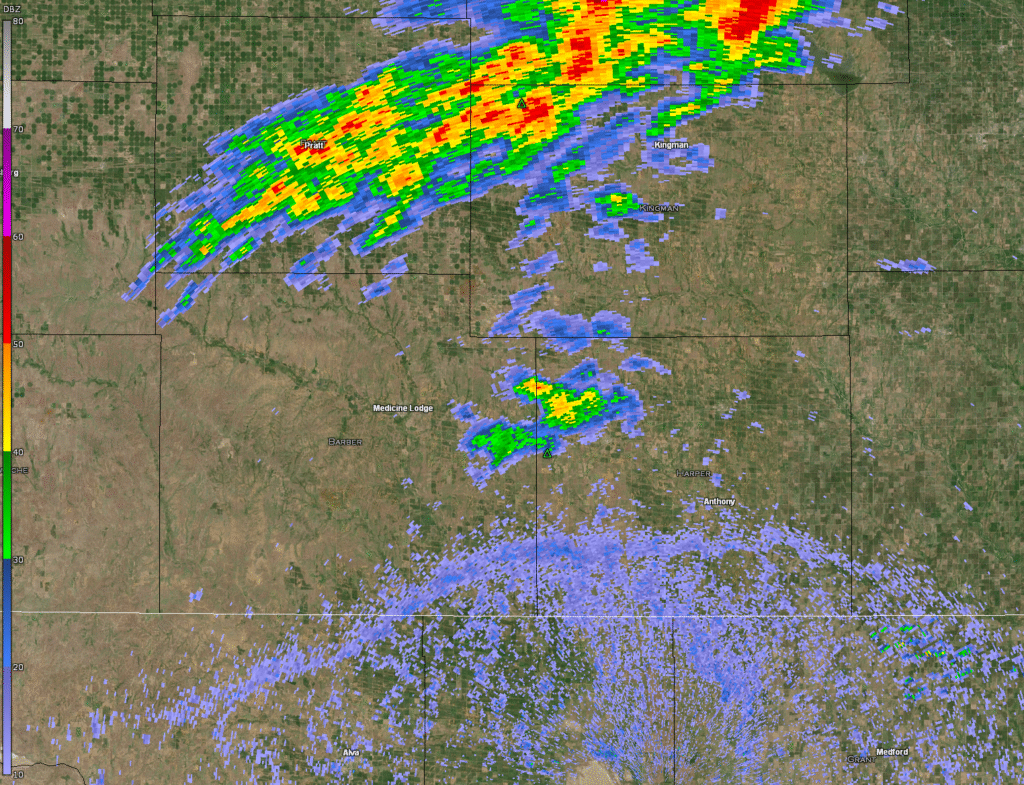 Vance (KVNX) Radar 3:34 pm CDT/2034Z June 17, 2025
